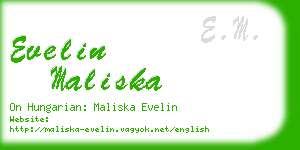 evelin maliska business card